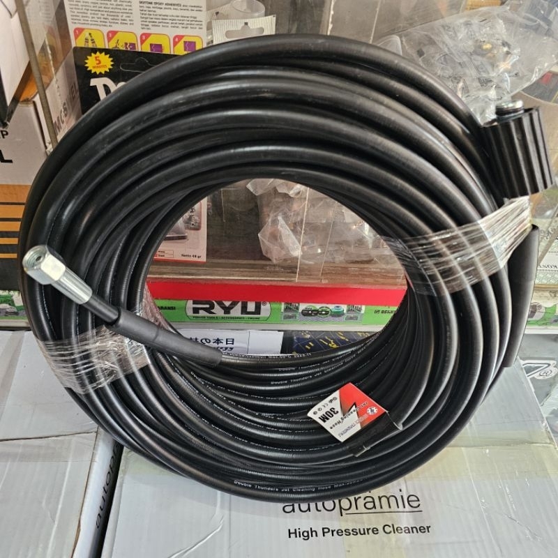 30M SELANG AIR JET CLEANER 30 METER HOSE H&L NANKAI DOUBLE THUNDER LAKONI MESIN CUCI MOBIL STEAM MOT