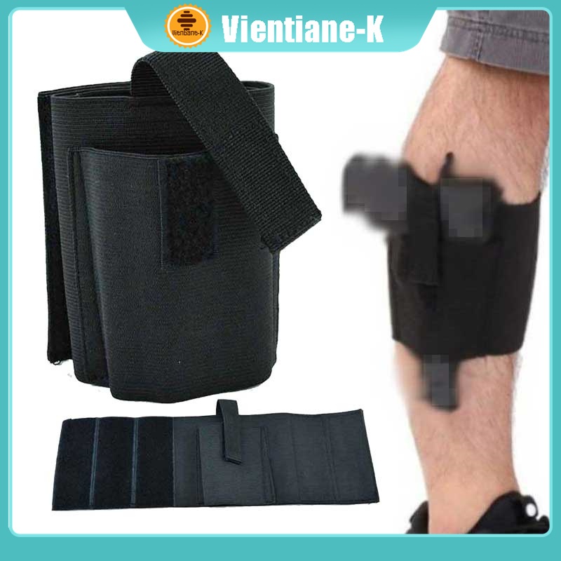 Sarung Pistol Tactical Ankle Hidden Holster Pistol Black Universal Holster