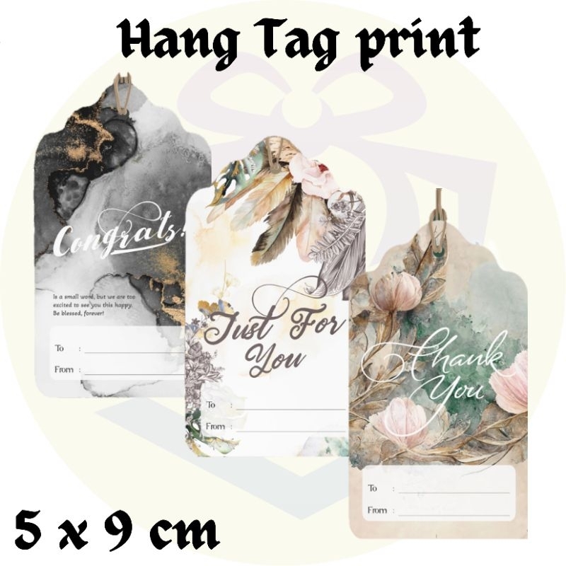 

Hangtag Hampers 5x9 cm/hangtag thankyou