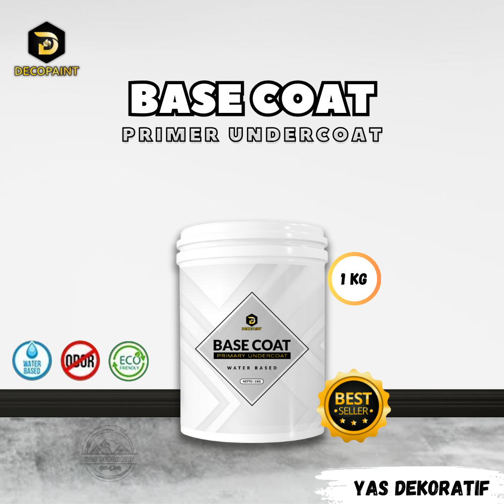 Cat Dasar Tembok - Putih | Base Coat Primary Under Coat - 1Kg | Sealer Cat | Anti Retak | Anti Pecah