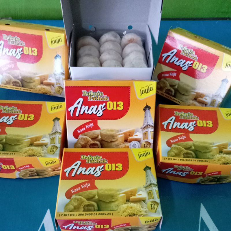 

Bakpia Pathok Anas 013 Oleh Oleh khas Jogja Rasa Keju isi 12 biji