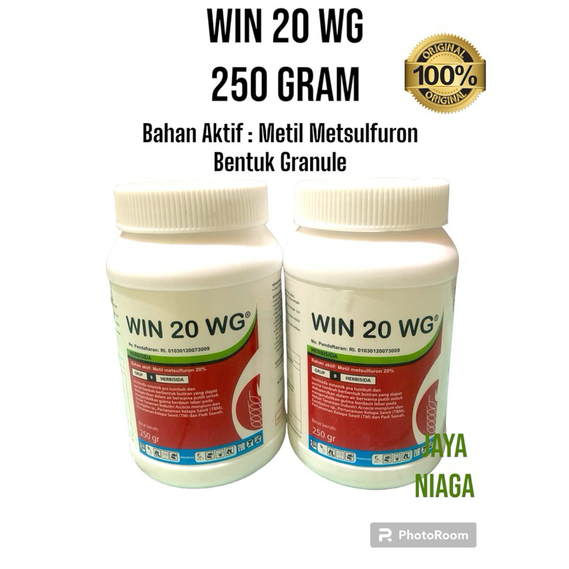 WIN 20 WG / METIL METSULFURON Granule / Herbisida sistemik Rumput Berdaun lebar pada Tanaman padi, K