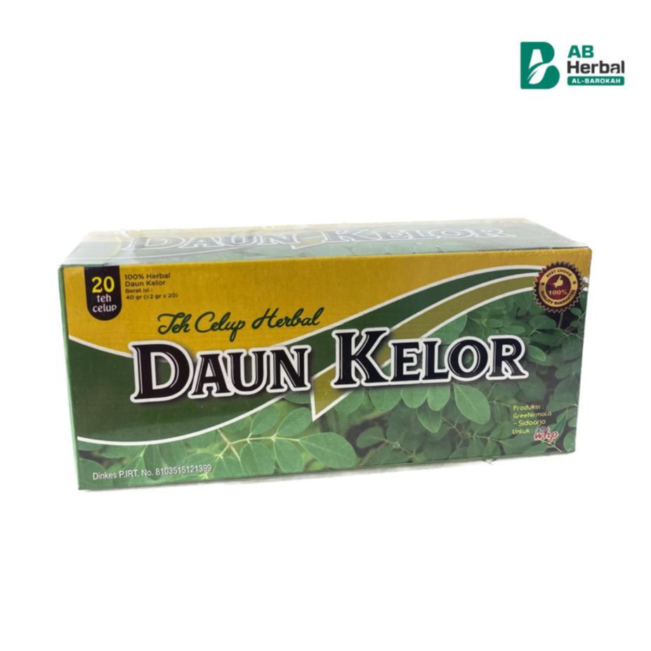 

TEH DAUN KELOR WHP Teh Celup Herbal Menambah Daya Tahan Tubuh Imunitas Imun ISI 20