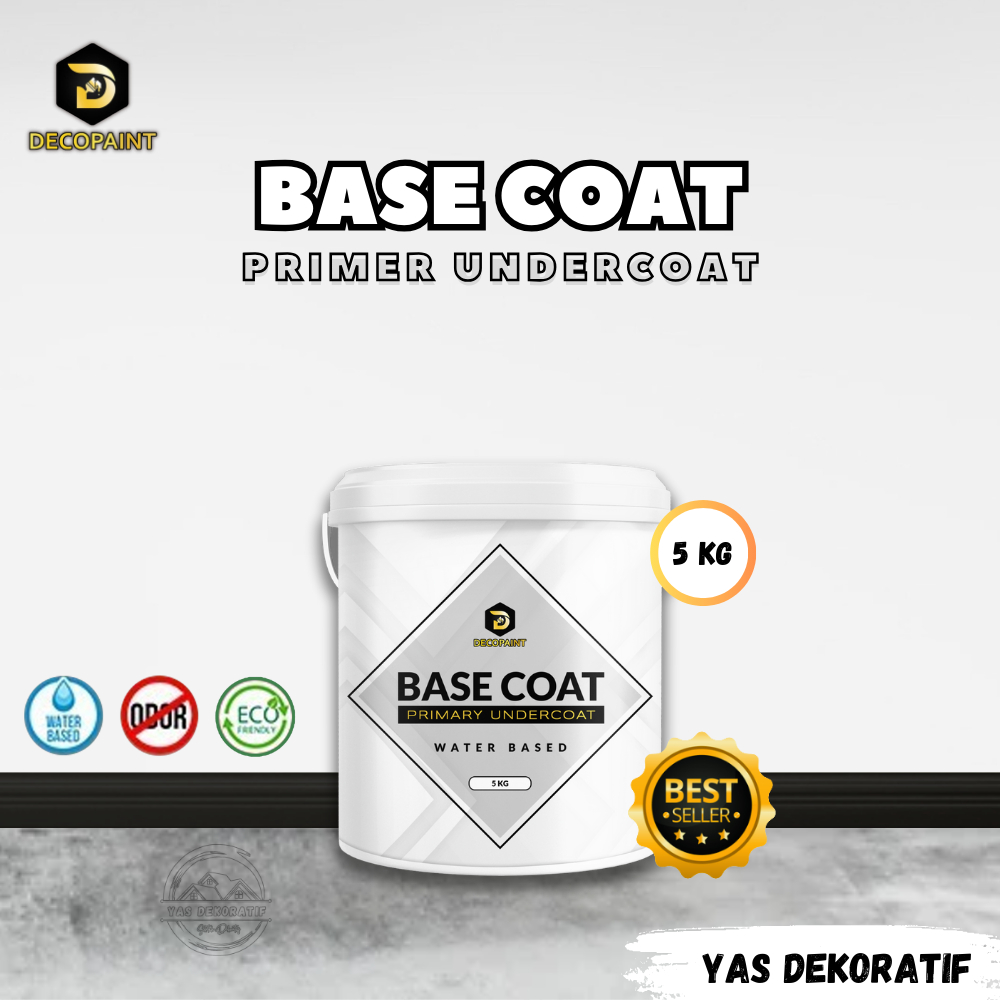 Cat Dasar Tembok - Putih | Base Coat Primary Under Coat - 5Kg | Sealer Cat | Anti Retak | Anti Pecah