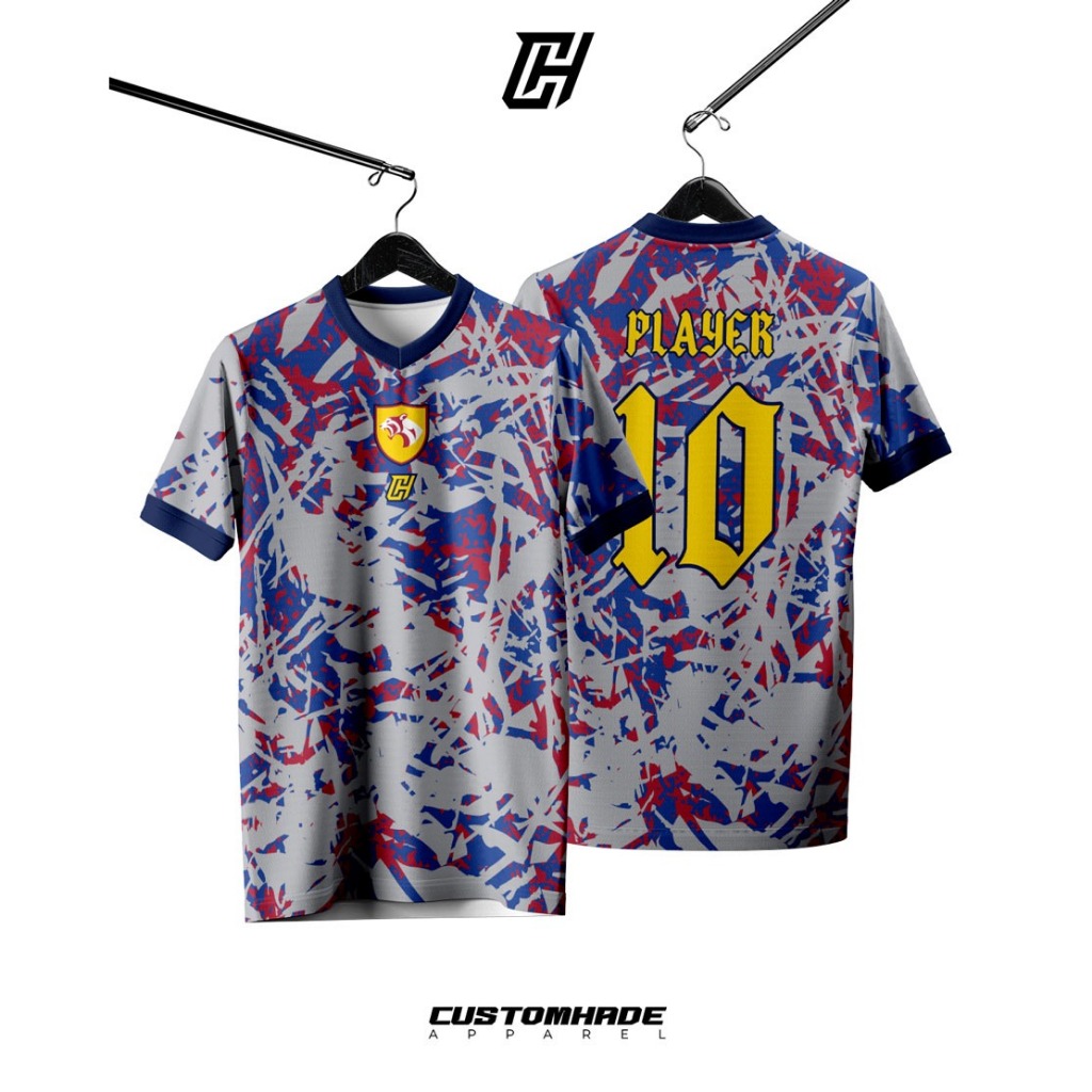 (TERBARU) KAOS BAJU JERSEY FUTSAL MOTIF KEREN, JERSEY FUTSAL BISA CUSTOM NAMA FULL PRINTING