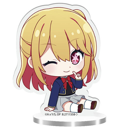 Oshi no Ko Suwarasetai Acrylic Stand Gashapon Ruby (A)