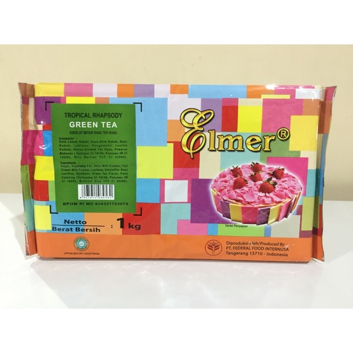 

(REPACK) ELMER GREENTEA BLOCK COMPOUND 200GR, COKLAT GREEN TEA