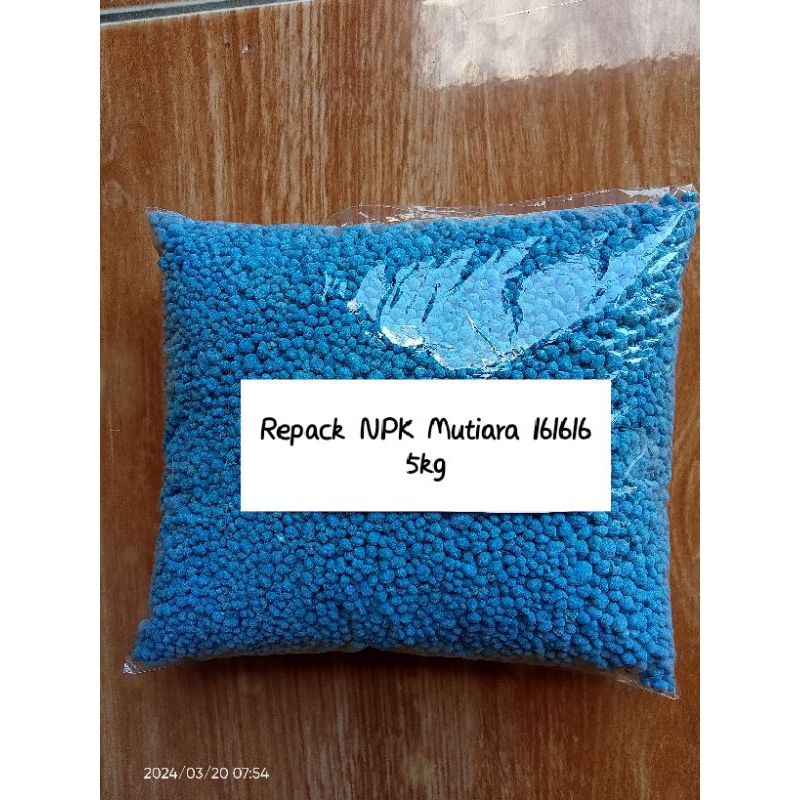 Npk mutiara 161616 radjawali mas repack 5kg