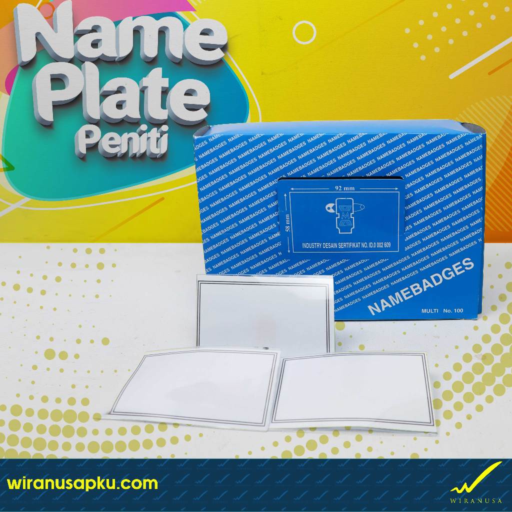 

Name Plate Peniti No.100