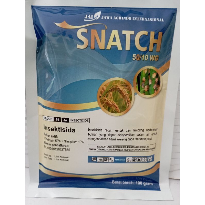 SNATCH bhn aktif pimetrozin 50+nitenpiram 10,@100gr, berhadiah kaos