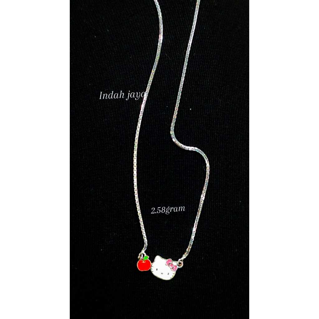Kalung koye anak Hello K*tty emas putih 420 ubs 9k //2.58gr