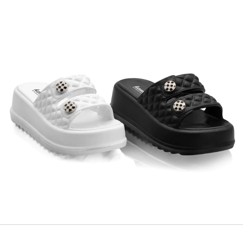 sandal wedges wanita/ sandal selop hak tinggi