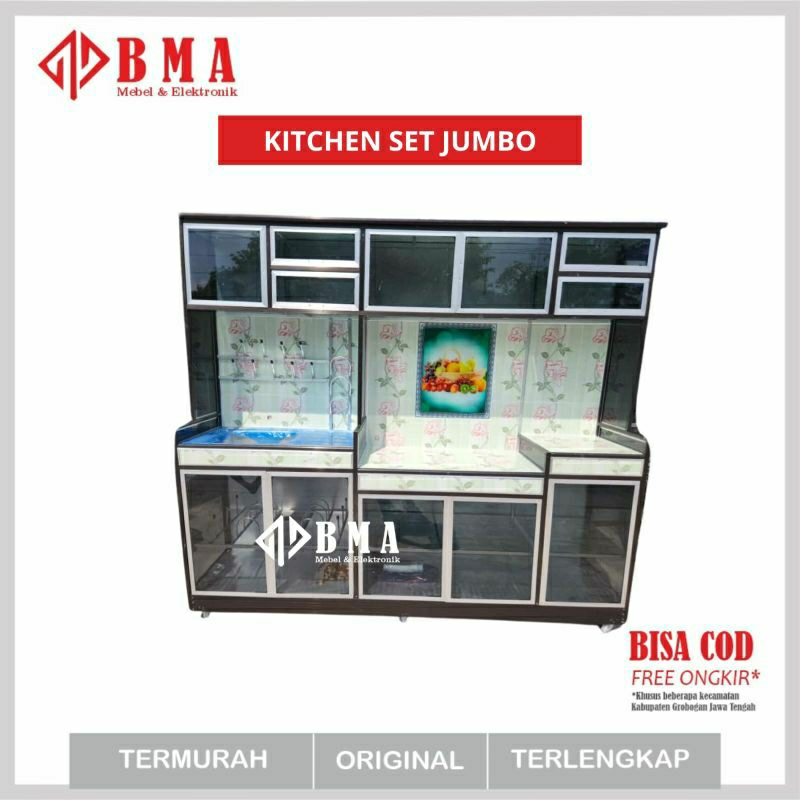 KITCHEN SET ALUMINIUM JUMBO | WESTAFEL RAK PIRING JUMBO