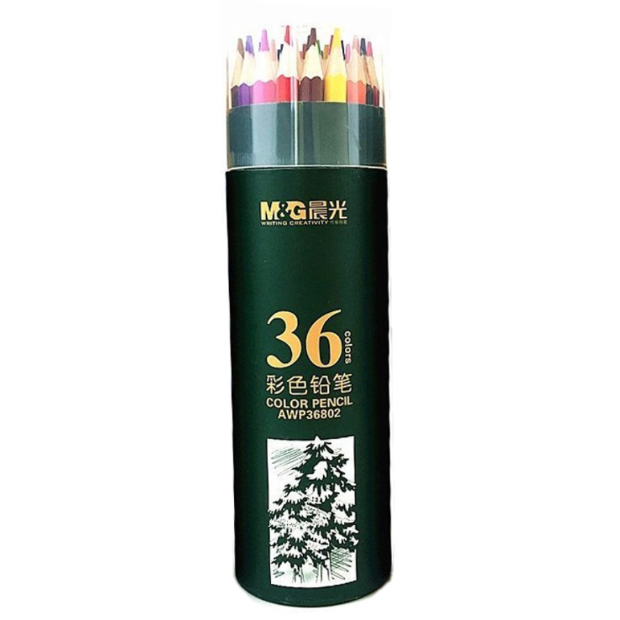 

Pensil Warna/ Colour Pencil M&G Hexagon Tidak Beracun 36 Warna [Tabung Hijau]