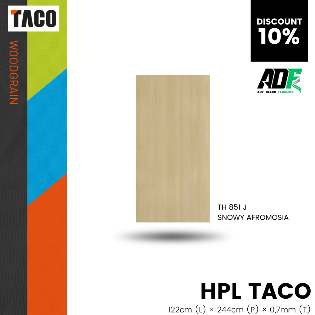 HPL Pelapis Kayu TACO WOODGRAIN Type TH 851 J Furniture Lemari