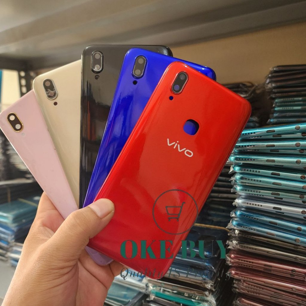 Backdoor Casing Tutup Belakang Hp Vivo V11 / Vivo V11i 1806 Back Cover Kesing + Kaca Kamera