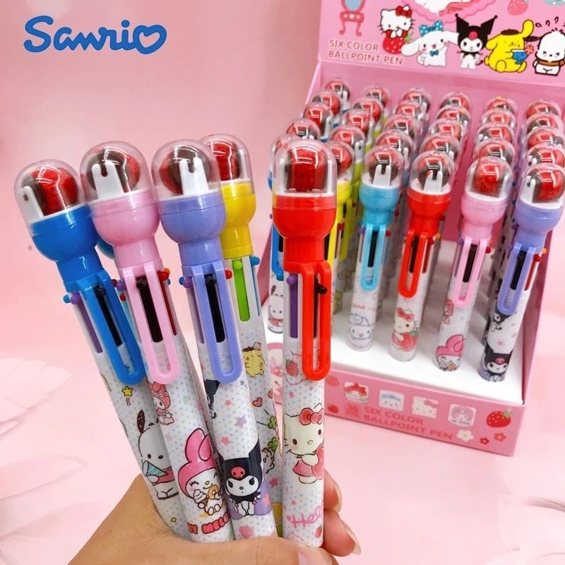 

Pena 6 Warna Sanrio Roller Stamp Gel Pen Cinnamoroll
