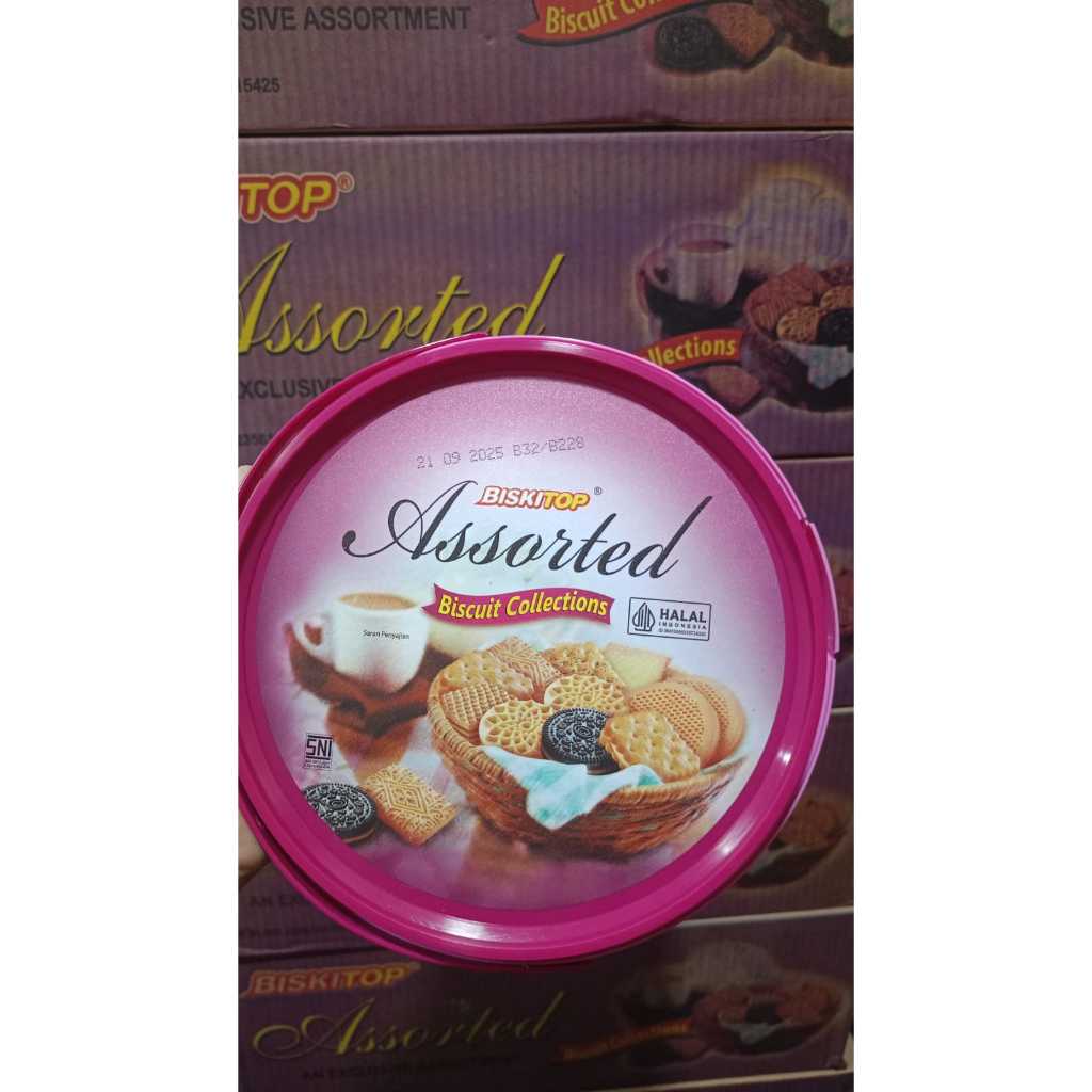 

Biskitop Assorted Biskuit - Biscuit Collections 1 dus isi 6 Toples