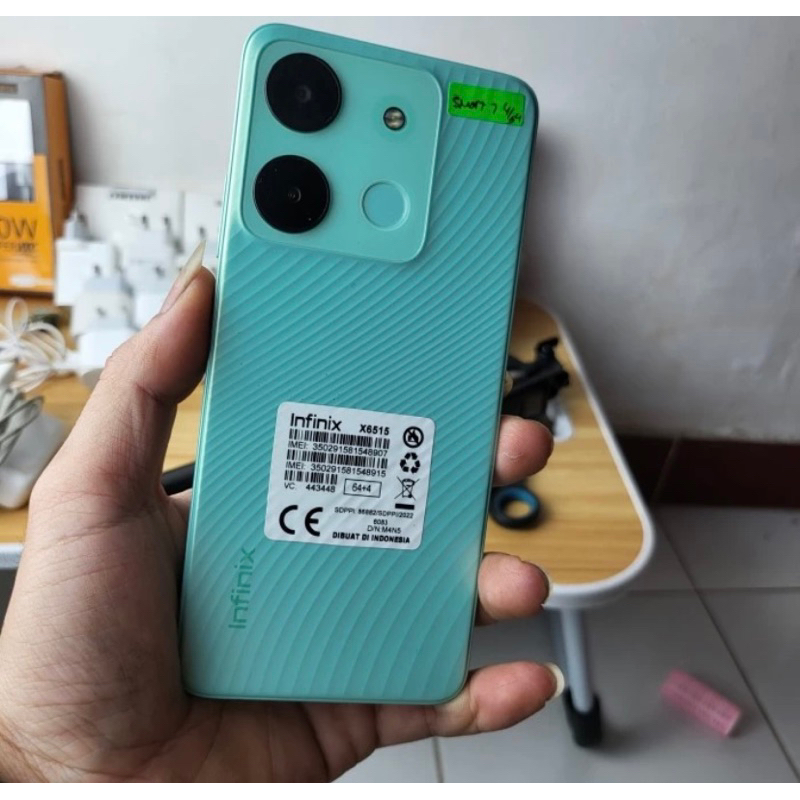 Infinix Smart7 ram 7 ( 4+ 3 ) scnd likenew