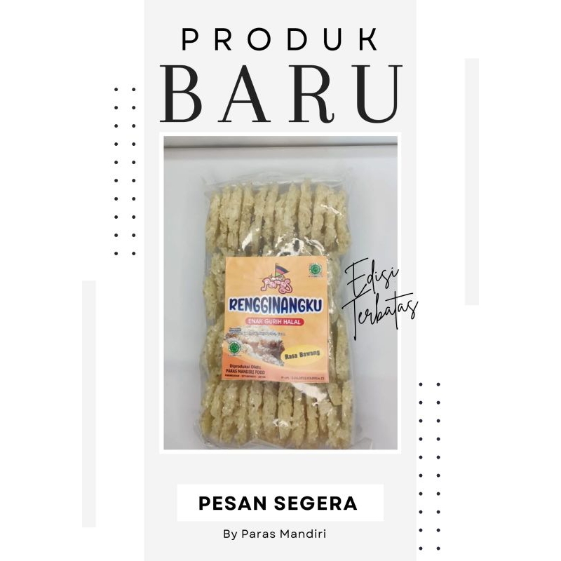 

RENGGINANG RASA BAWANG MENTAH KHAS SITUBONDO 500gram