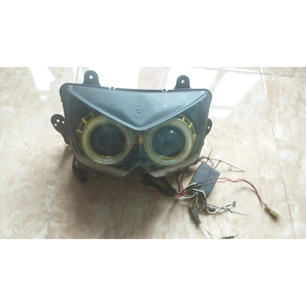 Headlamp ninja 250R karbu projie hid
