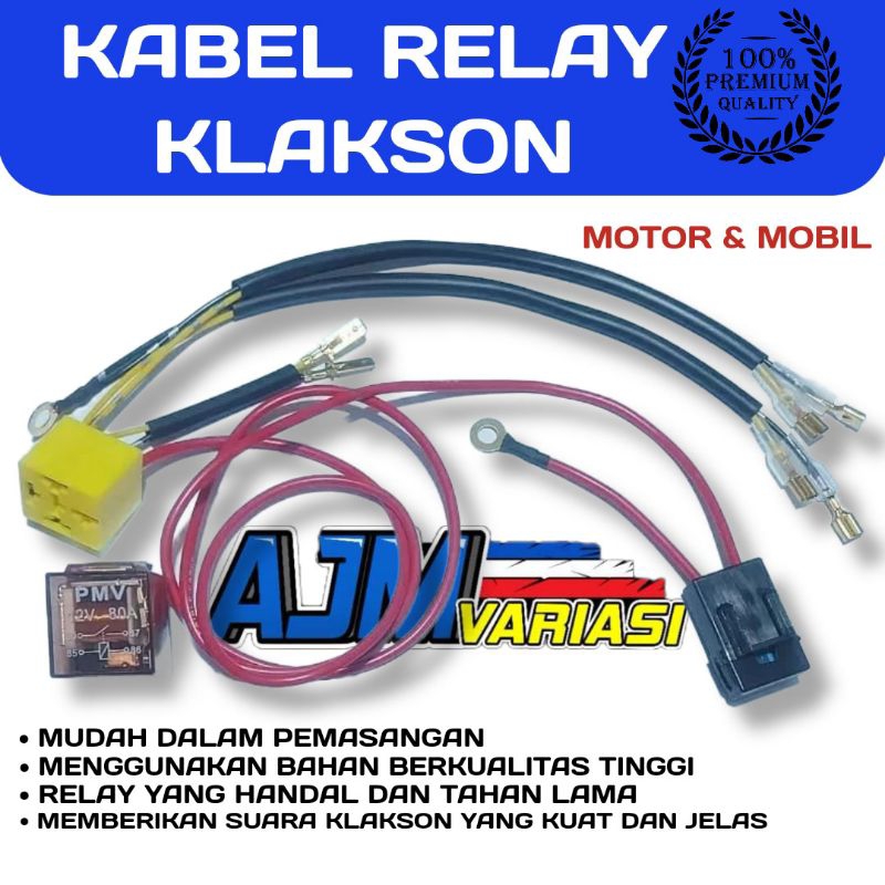 Murah  Kabel Relay Klakson / Kabel Relay Lampu / Kabel Klakson Motor