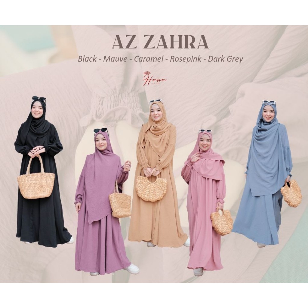 Gamis Set Hijab Syar'i Az Zahra