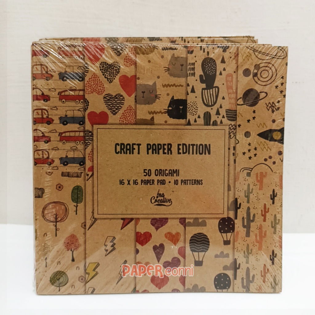 

Origami dua sisi premium, INA CREATIVE, CRAFT EDITION 16x16cm