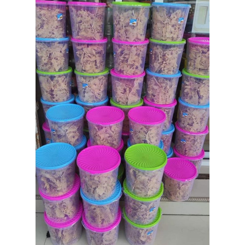 

READY STOK !! Peyek Toples UK 5 liter // peyek kacang tanah & peyek kacang hijau //