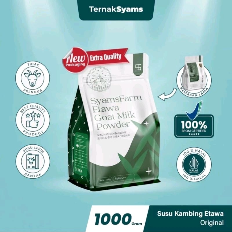 

Susu Kambing Etawa Ternak Syams 1kg