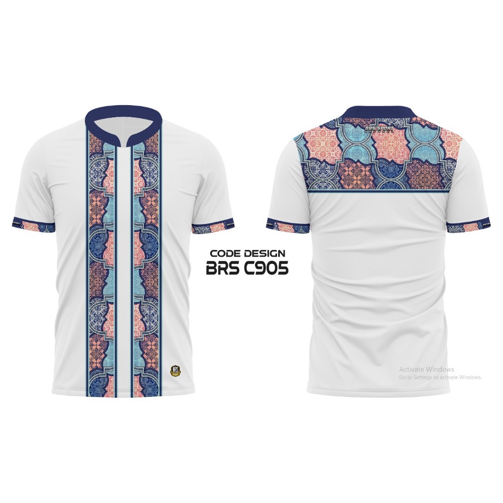 KAOS JERSEY POLO BATIK PREMIUM FULL PRINTING