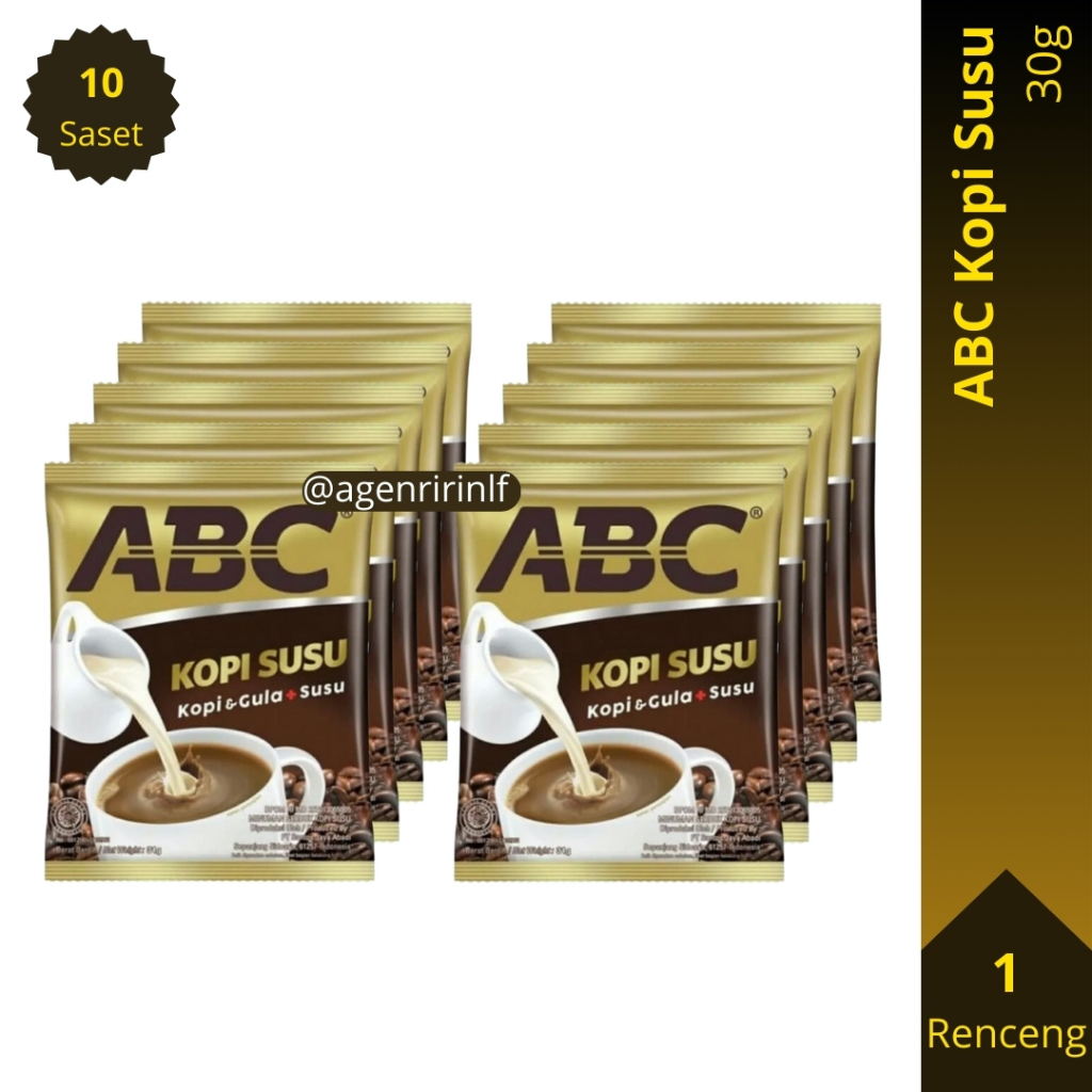 

ABC Kopi Susu 30 gram Renceng (30g x 10 Saset)