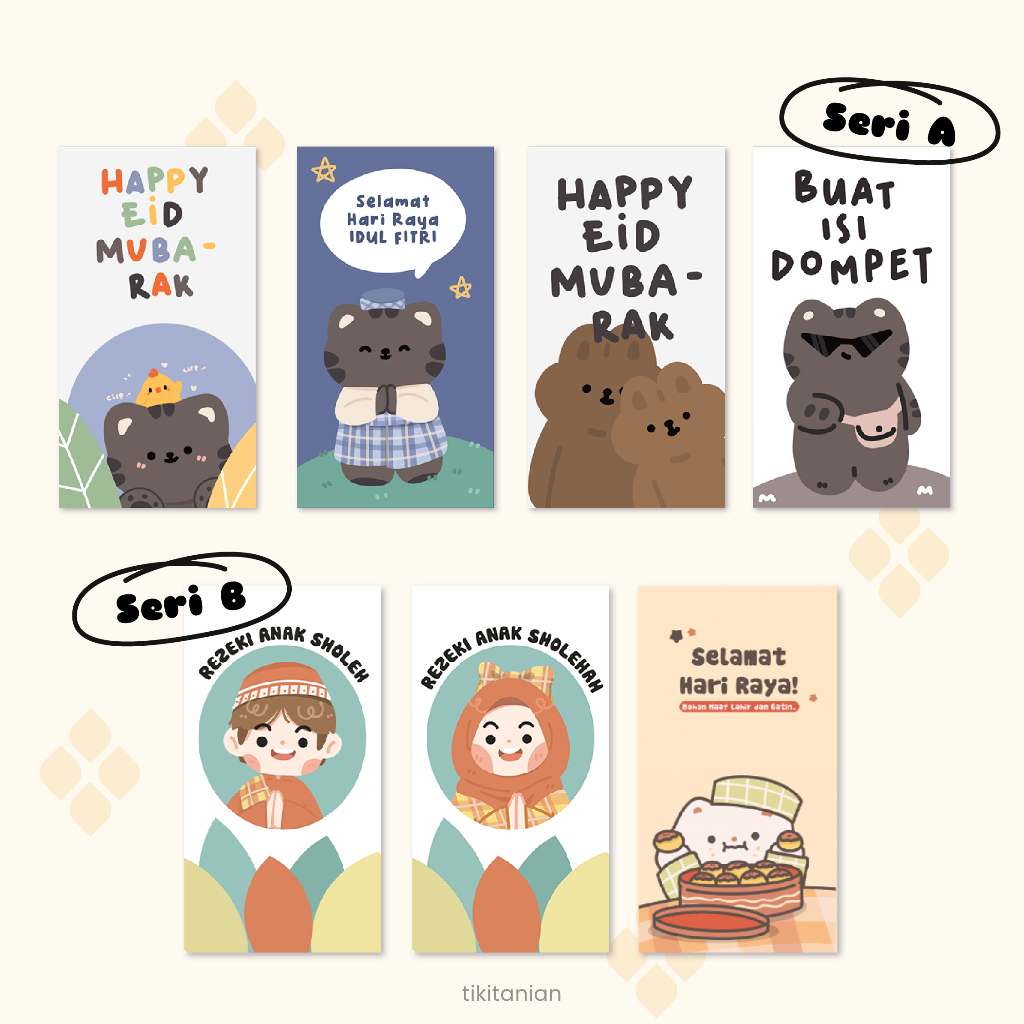 

Amplop Lebaran Idul Fitri Lucu by Tikitanian [READY SESUAI STOK]