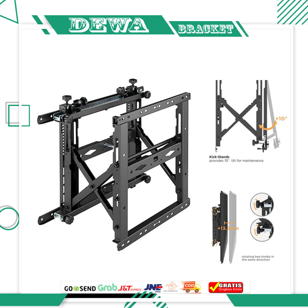 Bracket TV Video Wall/Videotron Braket LED Tv Tilt 45"-75" BRACKET TV