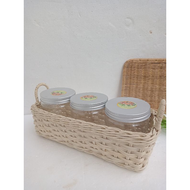 keranjang rotan kue kering - kotak rotan - keranjang persegi panjang - keranjang serbaguna