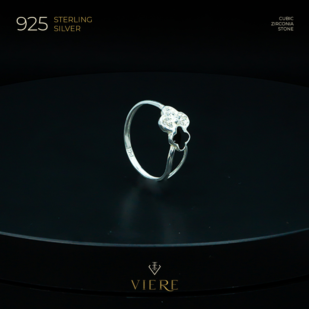 Cincin Perak Wanita Sterling 925 "Avery" / Cincin Perak Asli