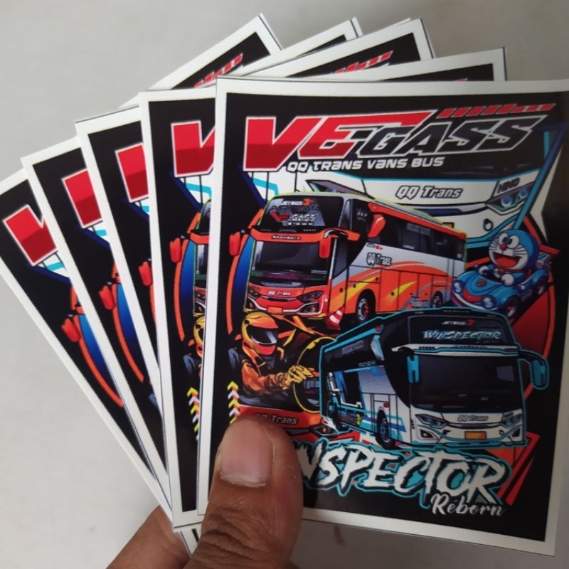 

(free sticker)STIKER BUS WINSPECTOR X VEGASS 2 ORI 5 PCS
