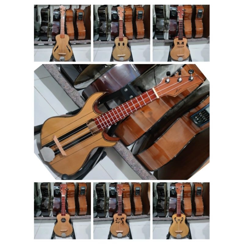Bisa cod ukulele cak cuk kentrung kulele senar 3 tipis gitar listrik metalica metalika pare argon