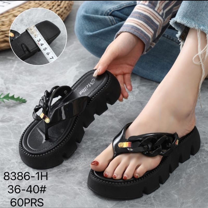 SANDAL WANITA IMPORT JAPIT JELLY RANTAI 2313 ... 8386