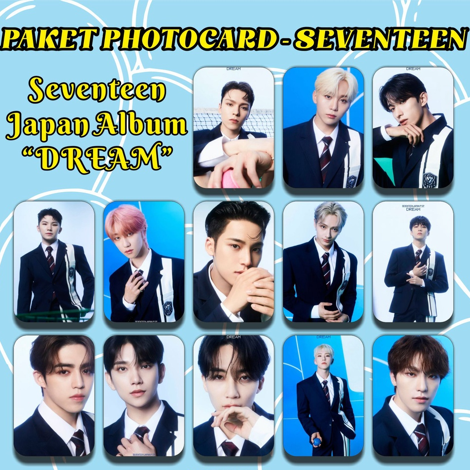 13 lembar - PAKET PHOTO CARD SEVENTEEN 2022 PHOTOCARD SEVENTEEN SEASON GREETING 2021 PHOTOCARD SEVEN
