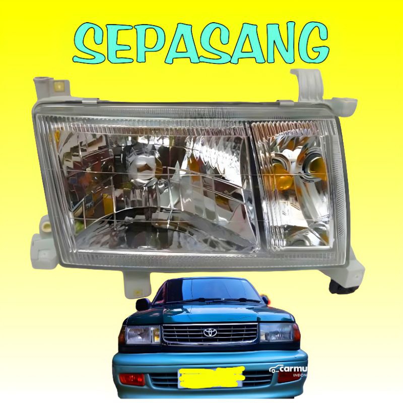 HEAD LAMP lampu depan besar utama headlamp KIJANG KAPSUL lgx 1997 1999 98 97 99 1998 UTAMA KRISTAL