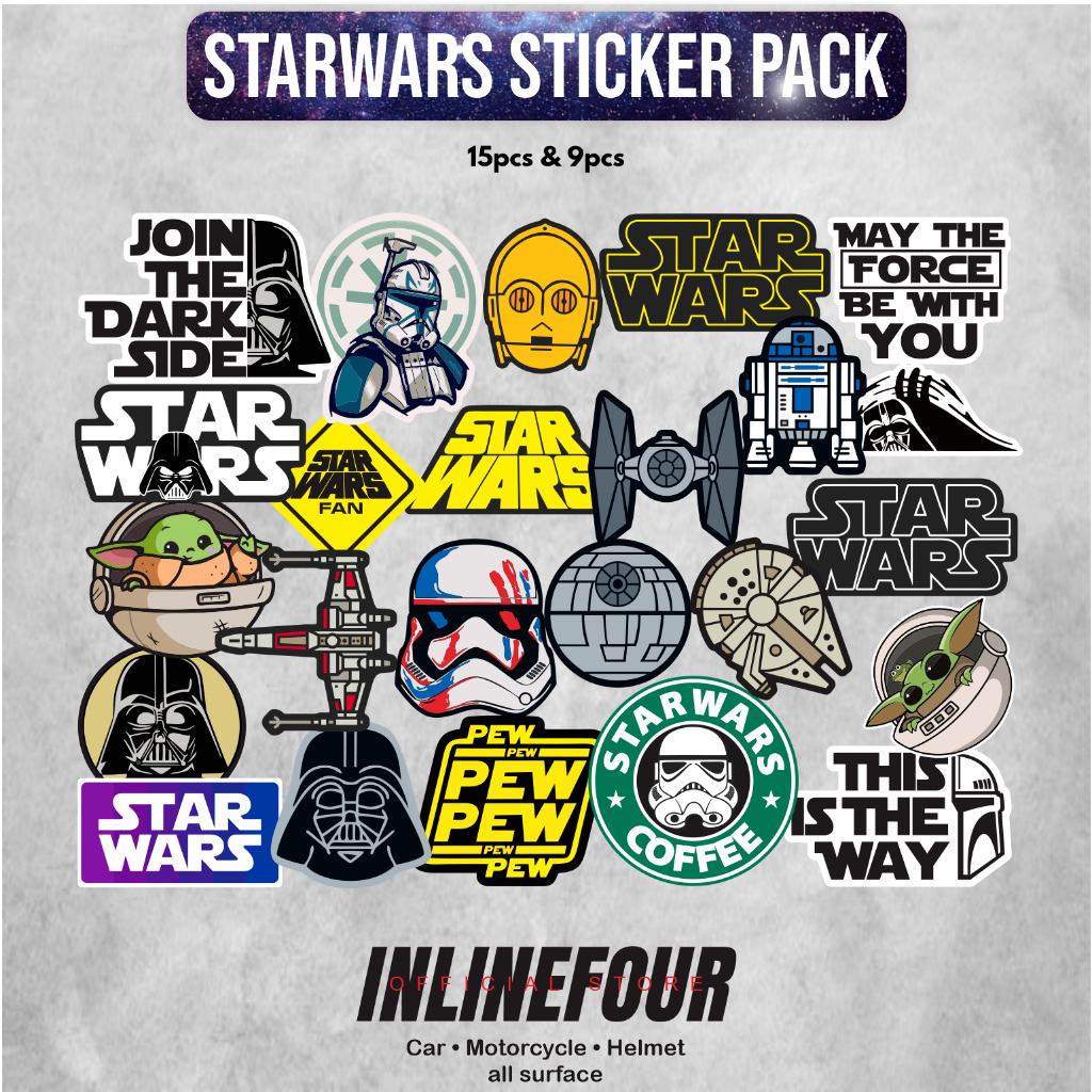 

STIKER STARWARS STICKER PACK STAR WARS TUMBLR FASHION CUTE UNTUK CASE LAPTOP HP KOPER RUMAH sepeda