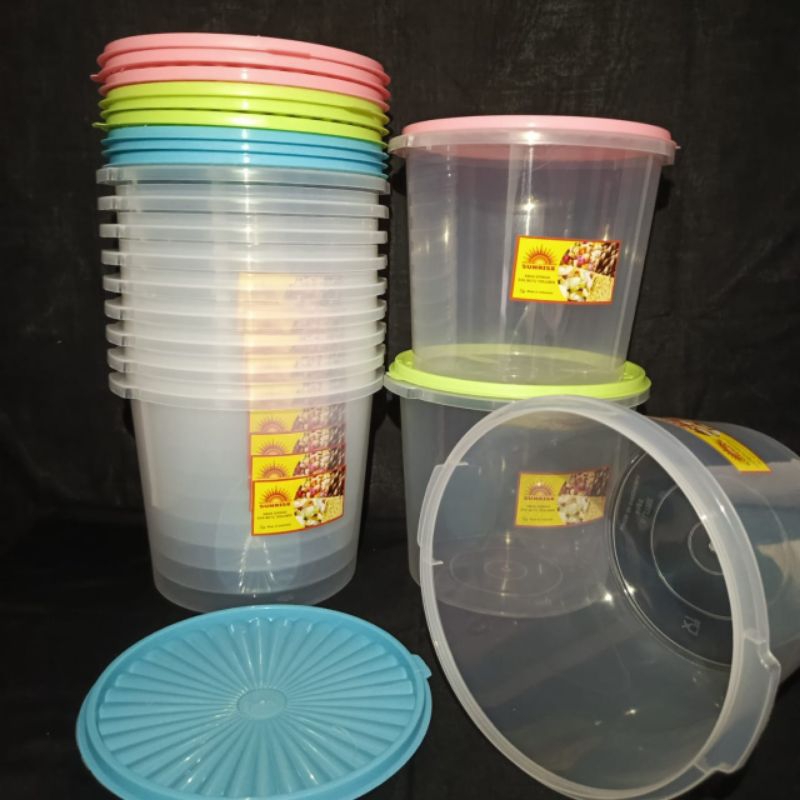 toples makanan 5 ltr, toples 5 ltr sunrise, toples kerupuk/peyek/rengginang, toples makanan.