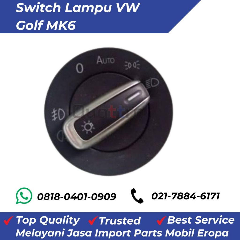 Switch Lampu VW Golf MK6