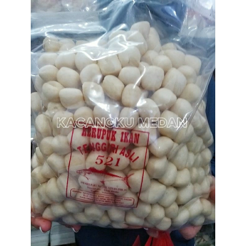 

Kerupuk Bola Ikan Putih (500gr dan 1000gr) - Jamin Fresh dan New !!!