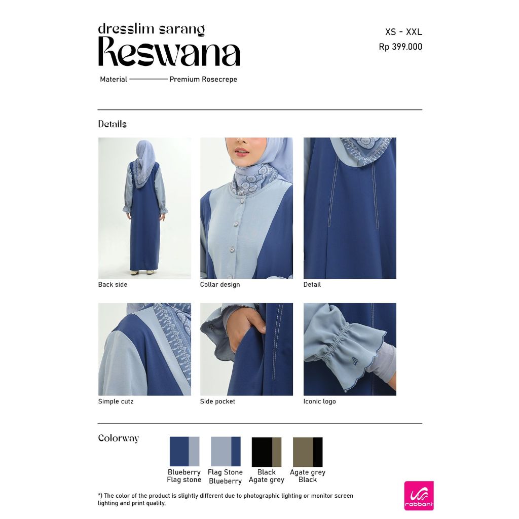 RABBANI_ DRESSLIM RABBANI RESWANA / SARIMBIT RABBANI RESWANA