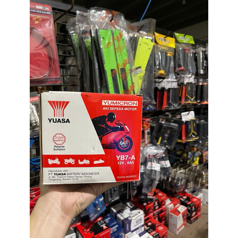 AKI MOTOR SUZUKI THUNDER 125 AKI YUASA YB7A AKI BASAH YB7-A
