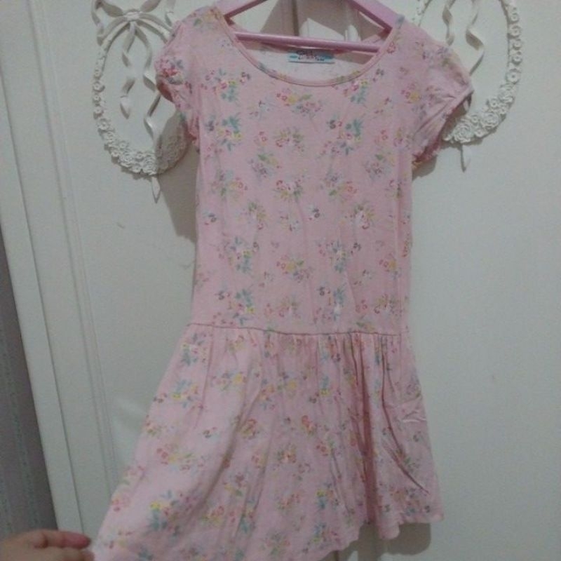 preloved flower dress anak 8thn