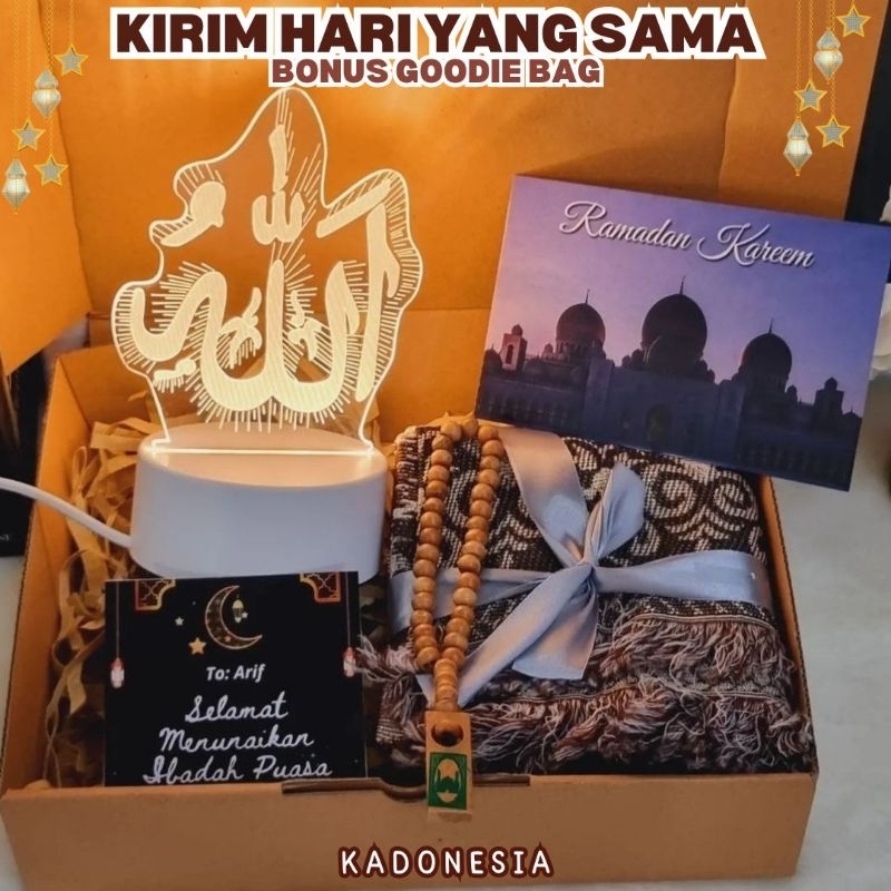 

Hampers Lebaran Cowok / Parcel Idul Fitri Sajadah Peci / Parcel Lebaran ( MAHDI )