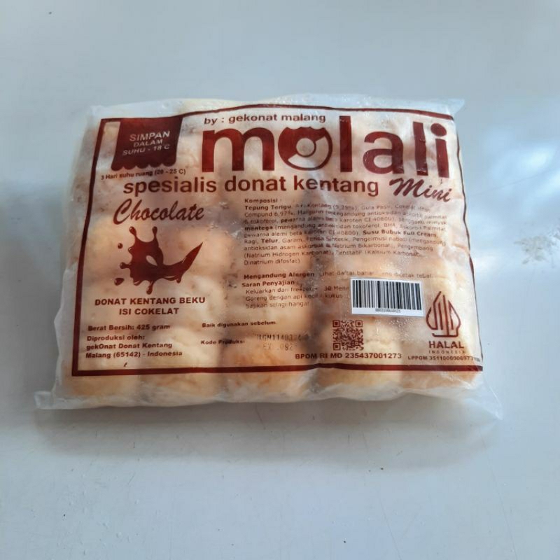 

Molali Donat Kentang Coklat